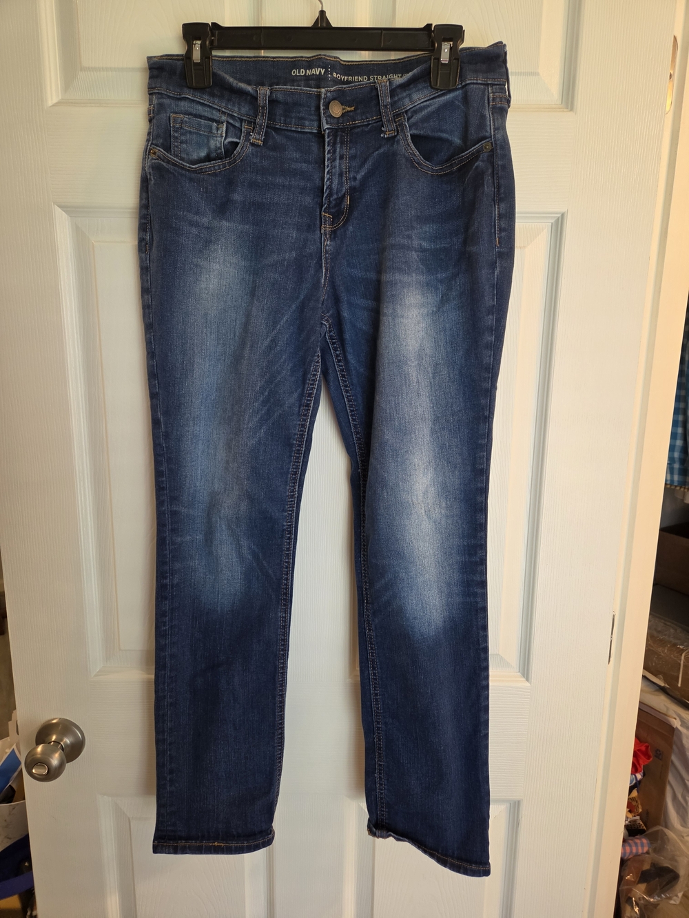 Old Navy Blue Boyfriend Straight Jeans
